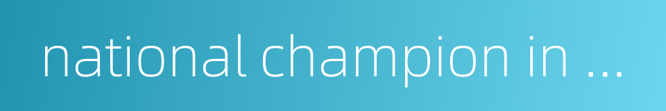 national champion in chess etc的同义词