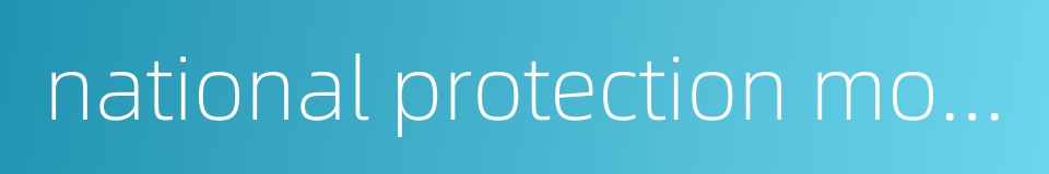 national protection movement的同义词