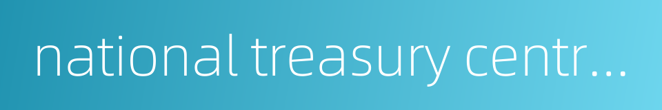 national treasury centralized payment的同义词