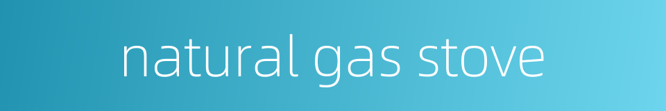 natural gas stove的同义词