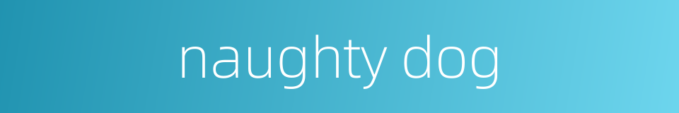 naughty dog的同义词