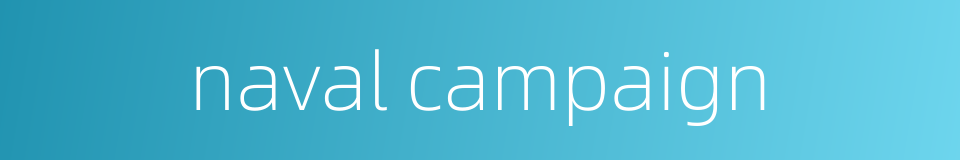 naval campaign的同义词