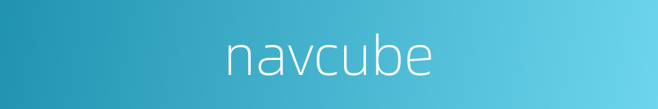 navcube的同义词