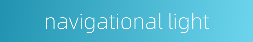 navigational light的同义词