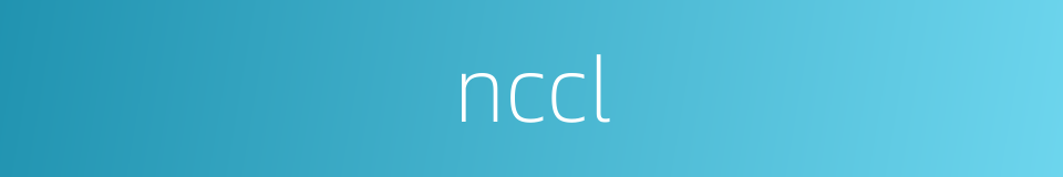nccl的同义词