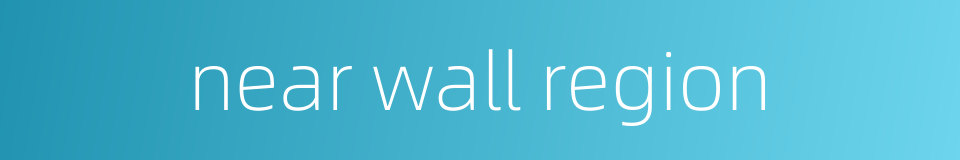 near wall region的同义词