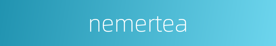 nemertea的同义词