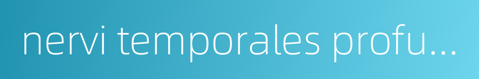 nervi temporales profundi的同义词