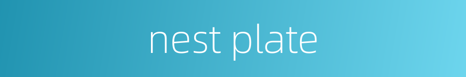 nest plate的同义词