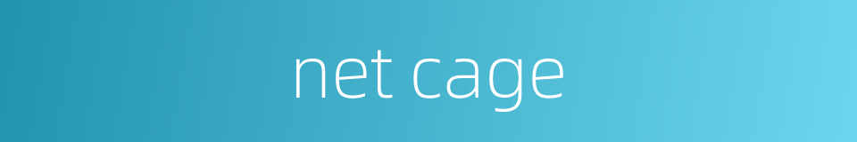 net cage的同义词