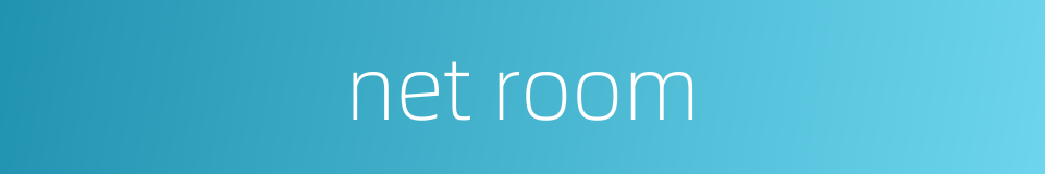 net room的同义词