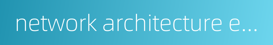 network architecture engineer的同义词