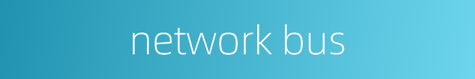 network bus的同义词