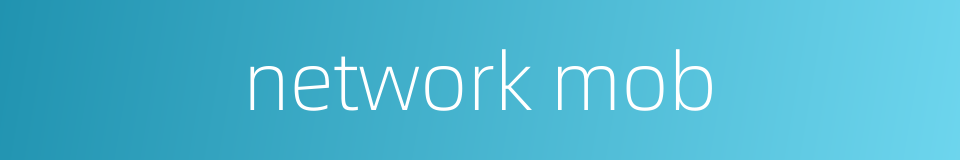network mob的同义词