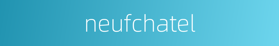 neufchatel的同义词