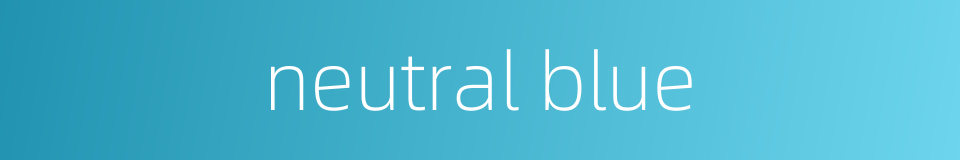 neutral blue的同义词