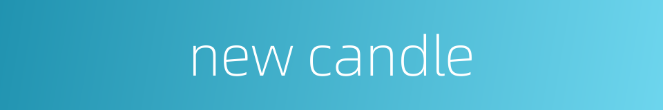 new candle的同义词