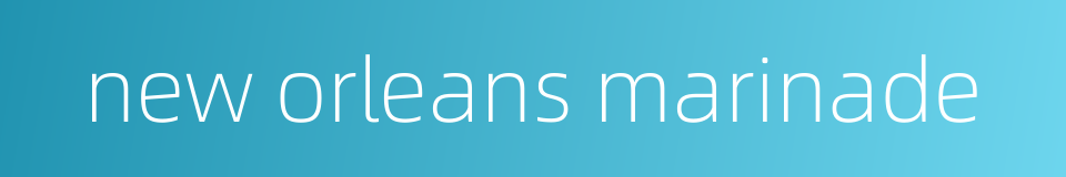 new orleans marinade的同义词