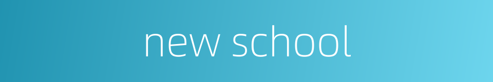 new school的同义词