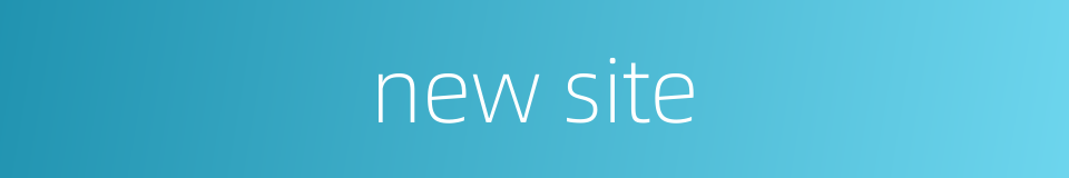 new site的同义词