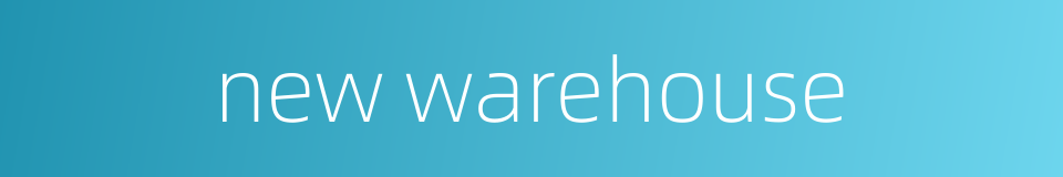 new warehouse的同义词