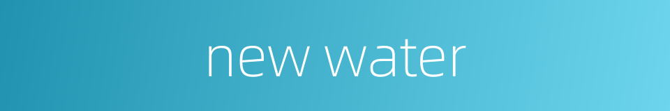 new water的同义词