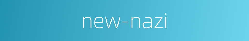 new-nazi的同义词