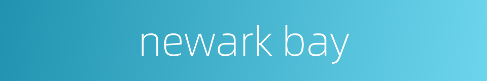 newark bay的同义词