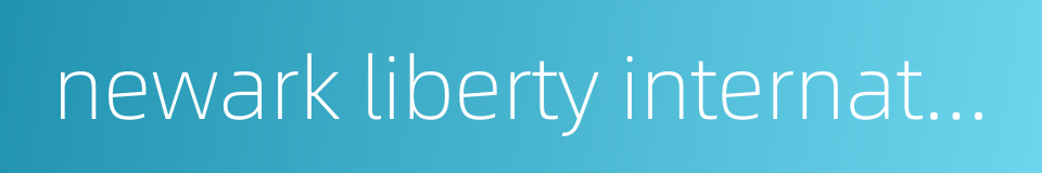 newark liberty international airport的同义词