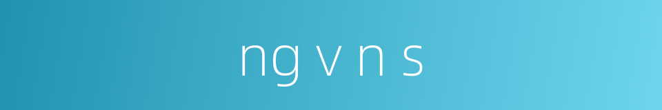 ng v n s的同义词