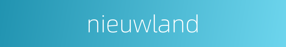 nieuwland的同义词