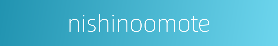 nishinoomote的同义词