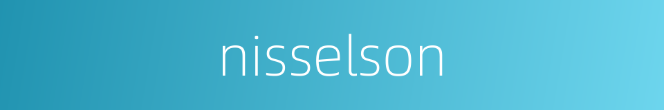 nisselson的同义词