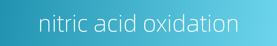 nitric acid oxidation的同义词