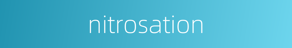 nitrosation的同义词