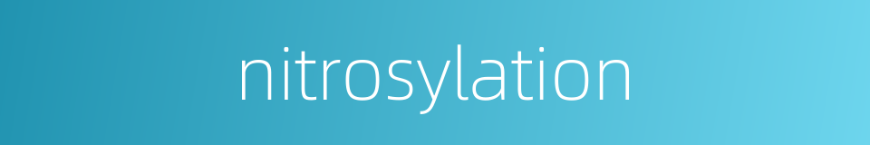 nitrosylation的同义词