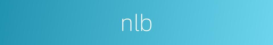 nlb的同义词