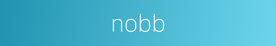nobb的同义词