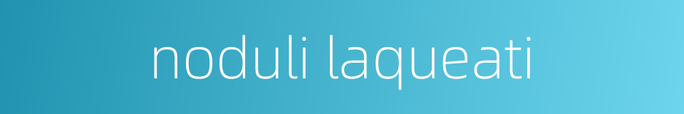 noduli laqueati的同义词