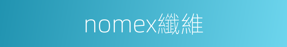 nomex纖維的同義詞