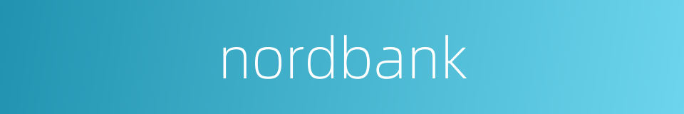 nordbank的同义词