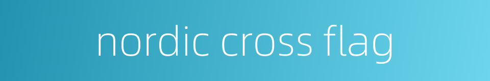 nordic cross flag的同义词