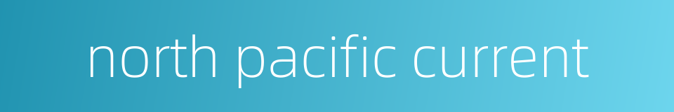 north pacific current的同义词