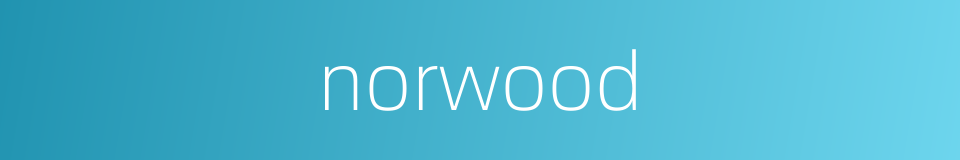norwood的同义词