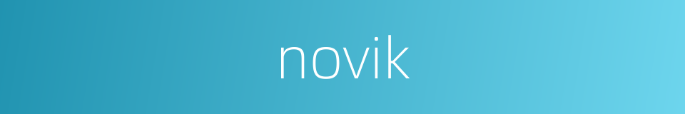 novik的同义词