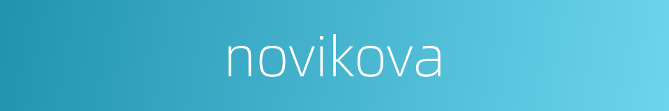 novikova的同义词