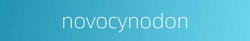 novocynodon的同义词