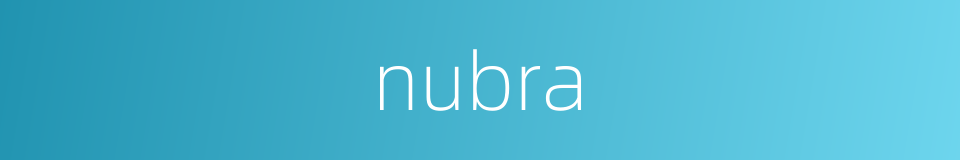 nubra的意思