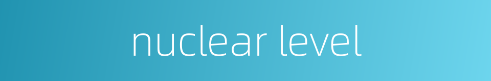 nuclear level的同义词