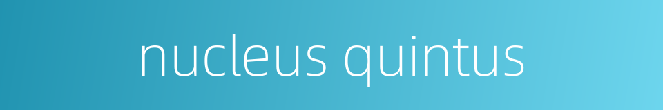 nucleus quintus的同义词